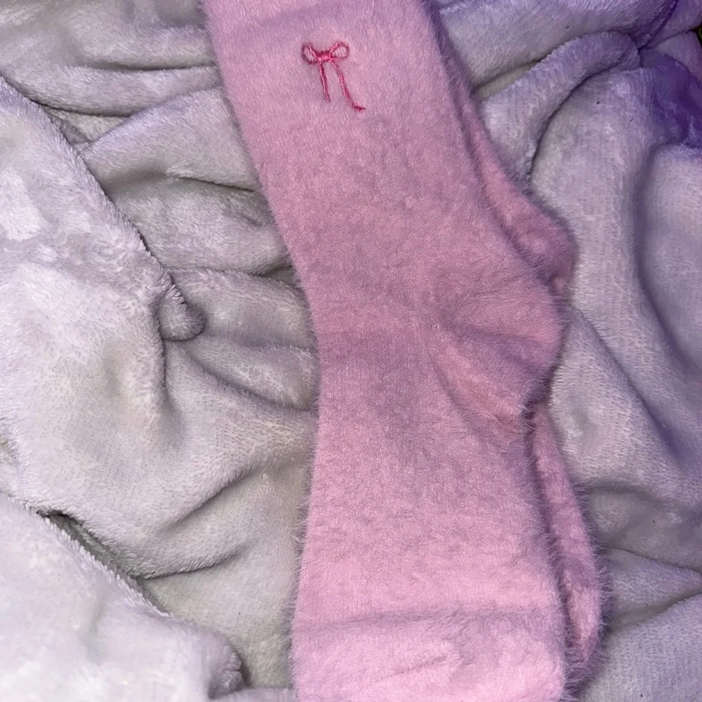 Cozy Pink Fuzzy Socks